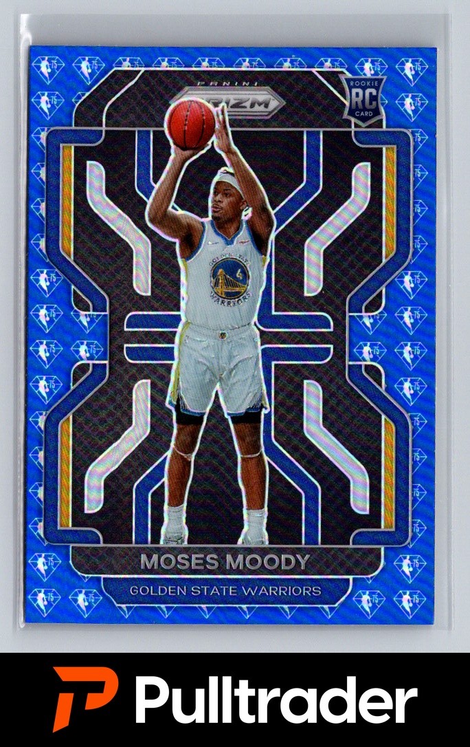 2021-22 Panini Prizm #308 Moses Moody NBA 75th Anniversary