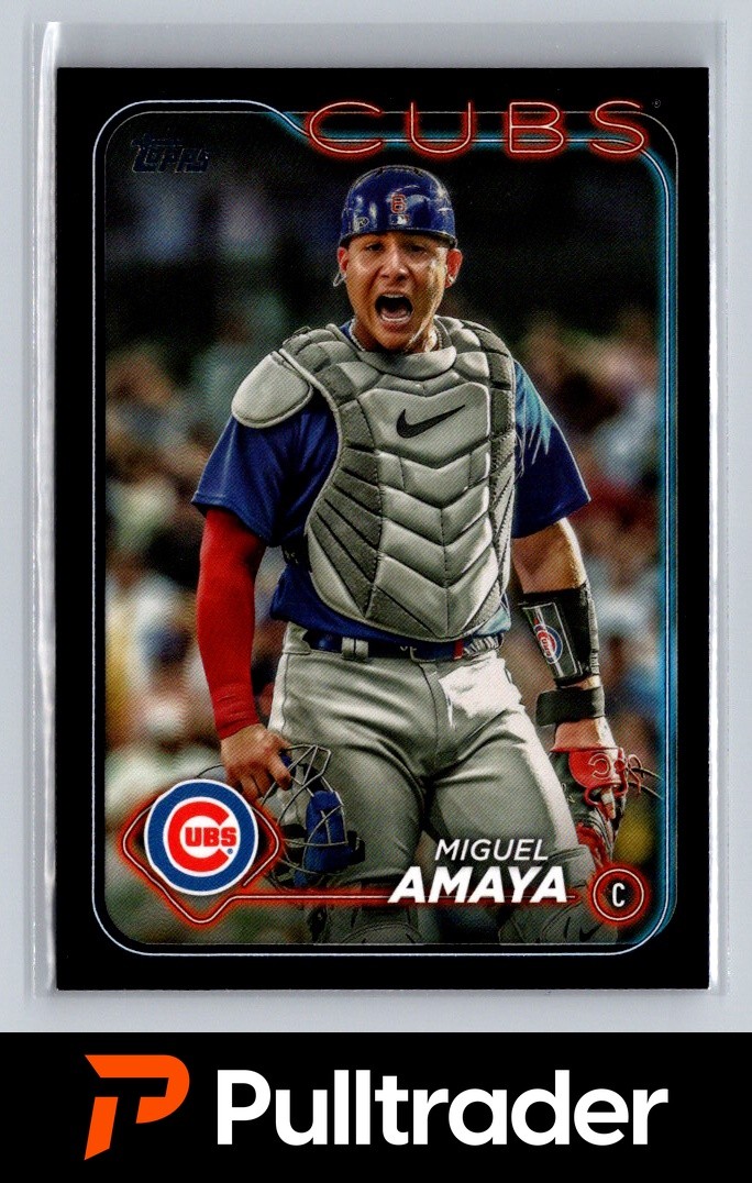 2024 Topps Series 1 Miguel Amaya #319 Black 52/73 SP