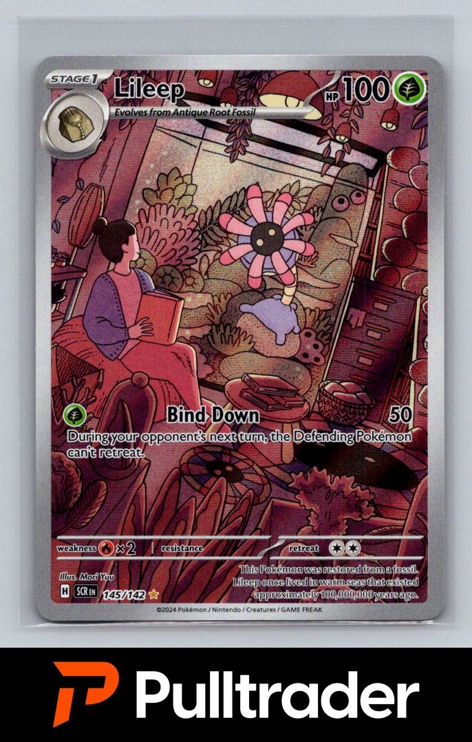 2024 Pokemon Stellar Crown Lileep 145/142 Illustration Rare