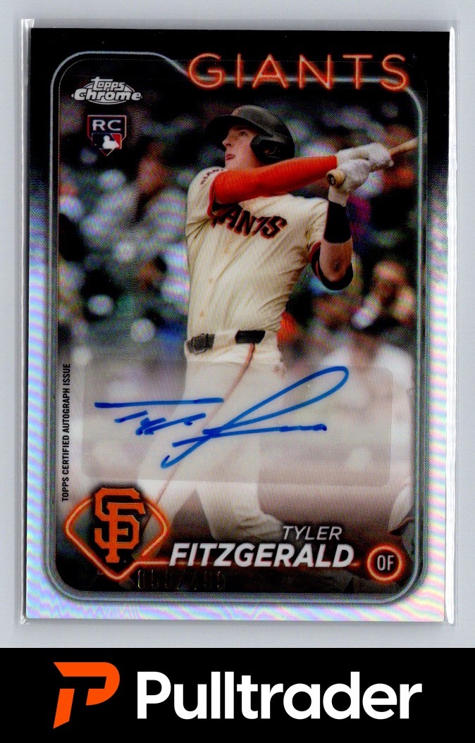 2024 Topps Chrome Update #AC-TF Tyler Fitzgerald Autographs Refractors #/499