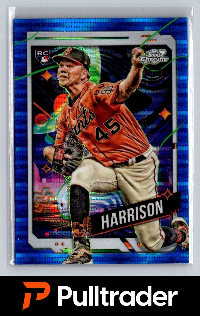 2024 Topps Chrome Cosmic Kyle Harrison Blue Moon Refractor 05/99
