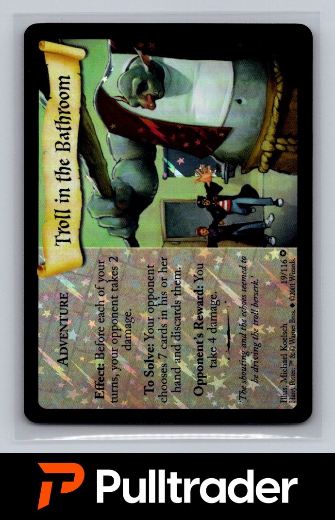 Troll in the Bathroom Holo Foil: Harry Potter TCG - Base Set - 19/116