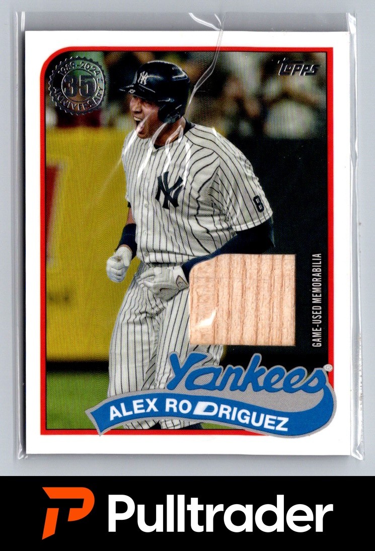 2024 Topps Series 1 Alex Rodriguez 1989 Game Used Bat Relic Card Yankees