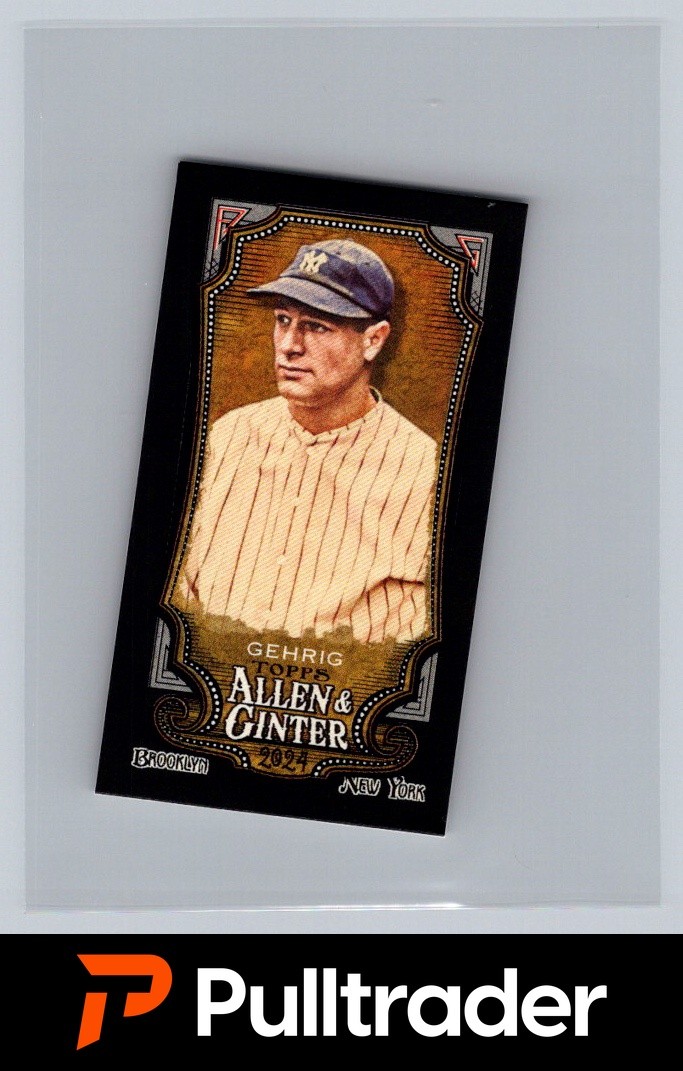 2024 Topps Allen & Ginter #129 Lou Gehrig Mini Black Border
