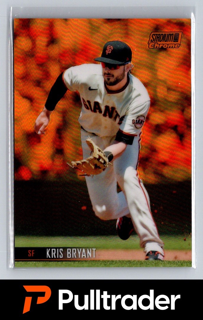 2021 Stadium Club Chrome #242 Kris Bryant Orange Refractor