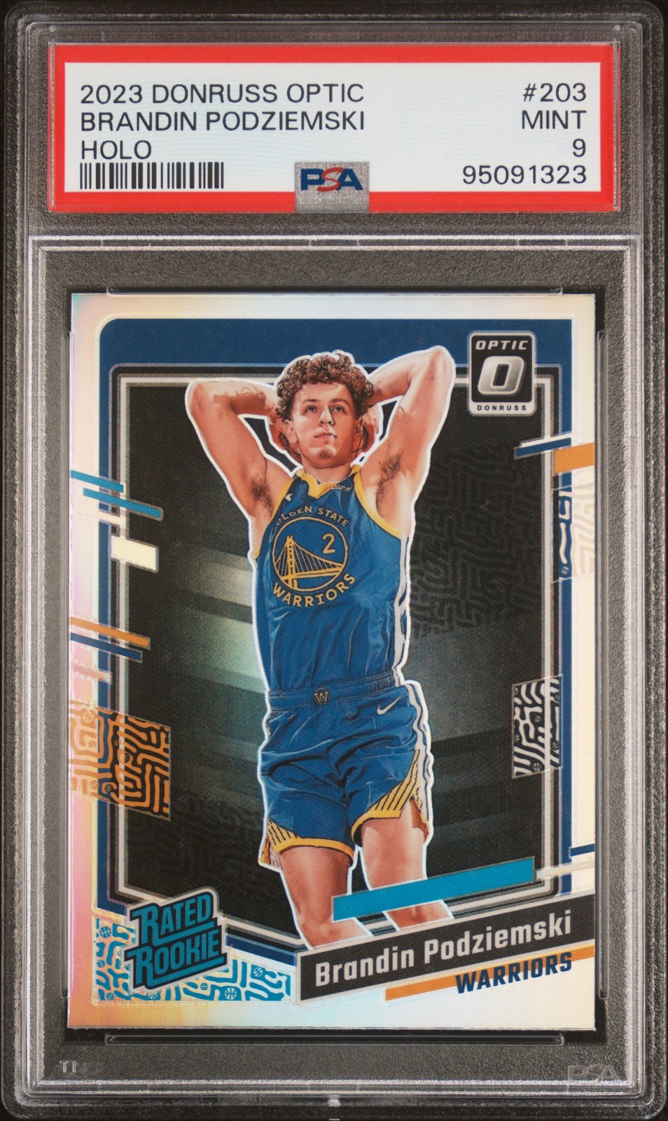 2023-24 Donruss Optic #203 Brandin Podziemski Holo PSA 9