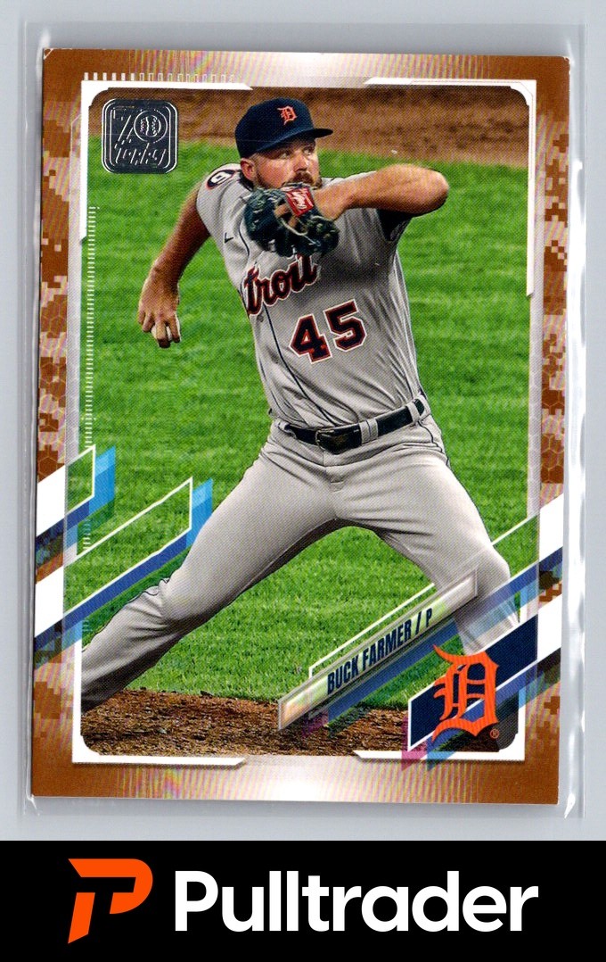 2021 Topps Series 1 Buck Farmer Memorial Day Camo 05/25 SSP Tigers