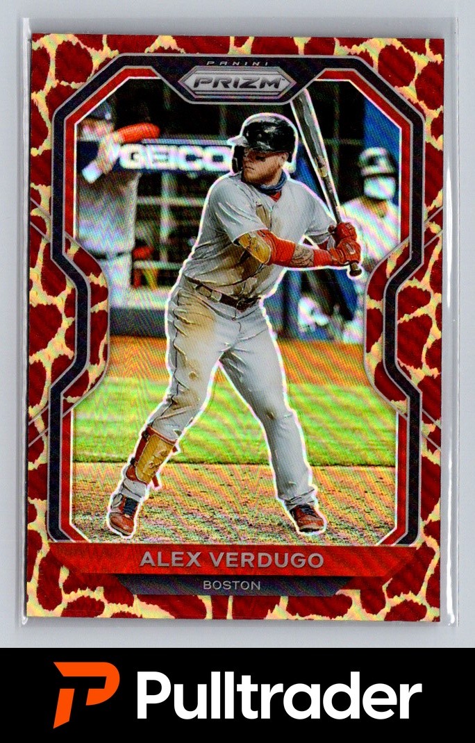 2021 Prizm Alex Verdugo #11 Giraffe Prizm SSP Case Hit