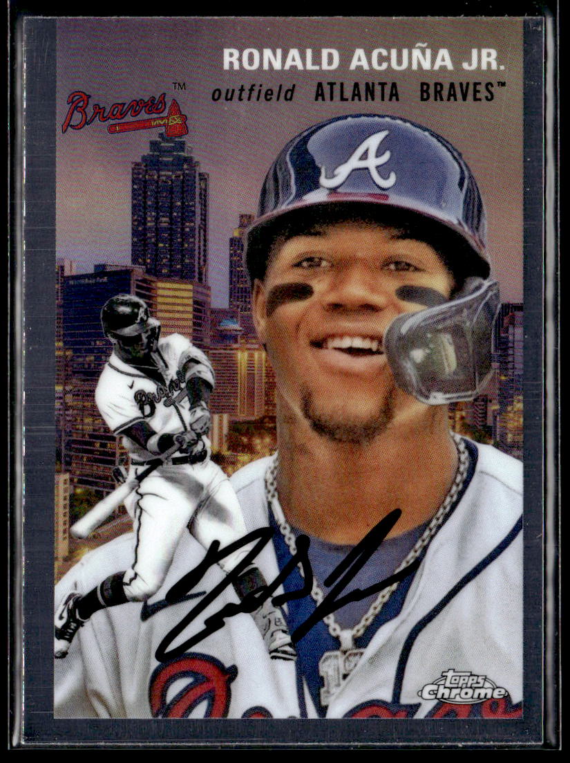 2023 Topps Chrome Platinum Anniversary Ronald Acuna Jr. 1954 City Variation