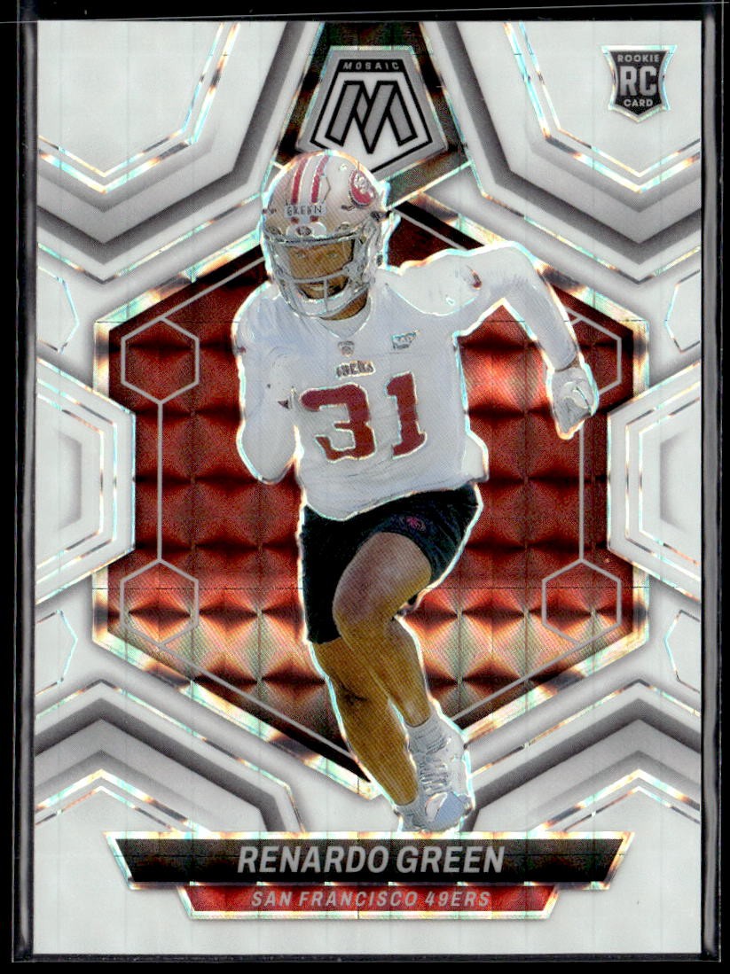 2024 Panini Mosaic #358 Renardo Green Mosaic White #/25