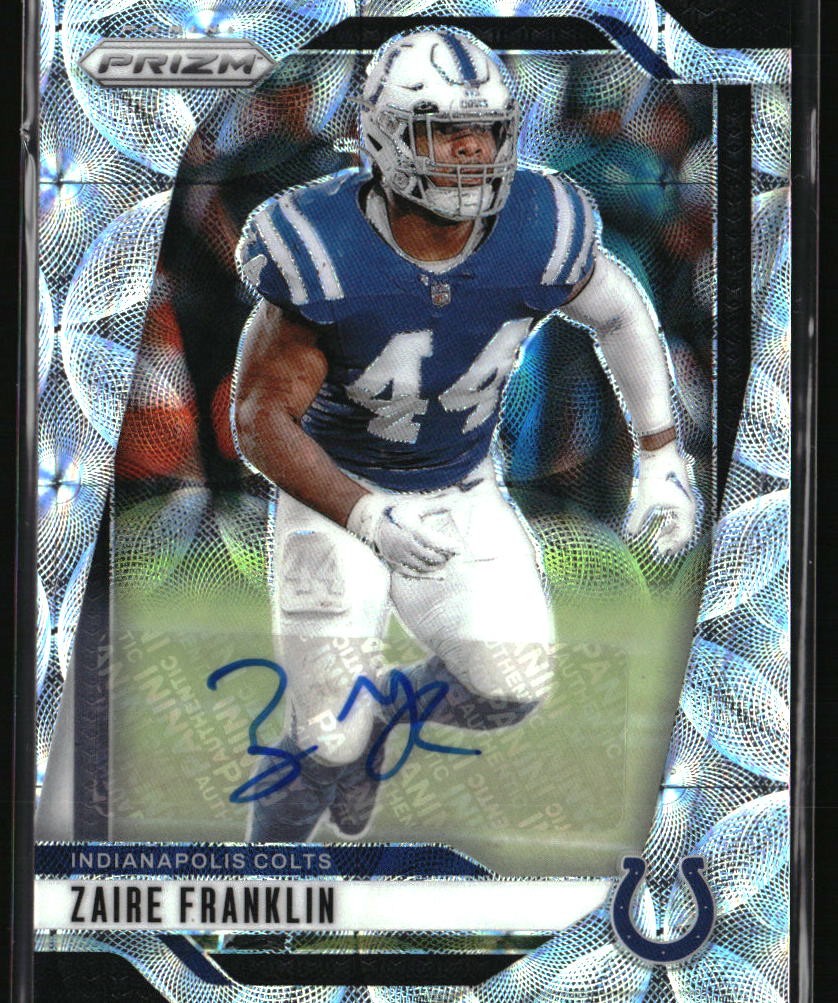 2024 Panini Prizm #124 Zaire Franklin Autographs Choice Prizm #/100