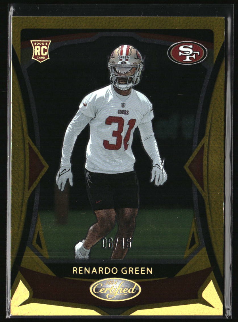 2024 Panini Certified #149 Renardo Green Mirror Gold FOTL #/15