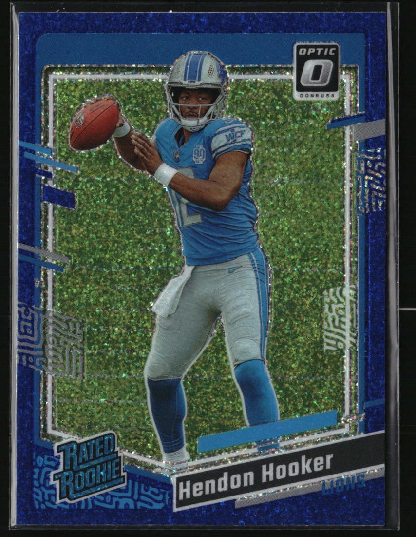 2023 Donruss Optic #234 Hendon Hooker Blue Glitter