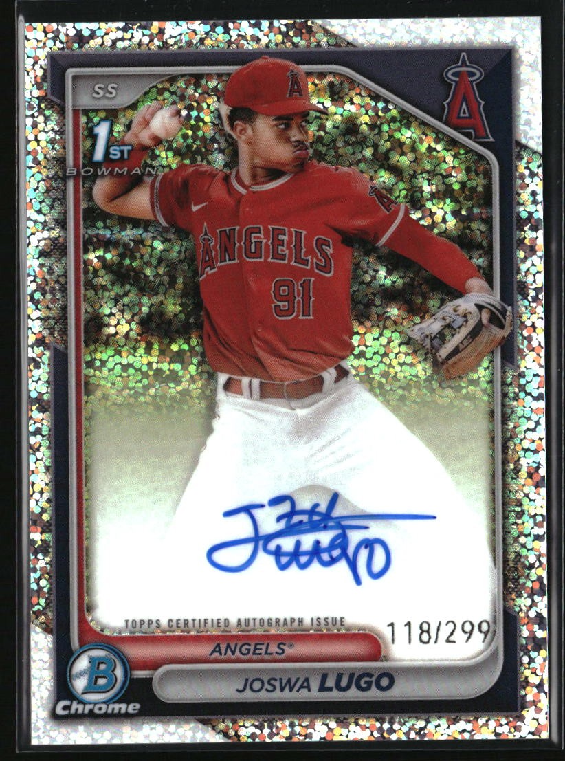 2024 Bowman Chrome Joswa Lugo Prospects Autographs Speckle Refractors #/299