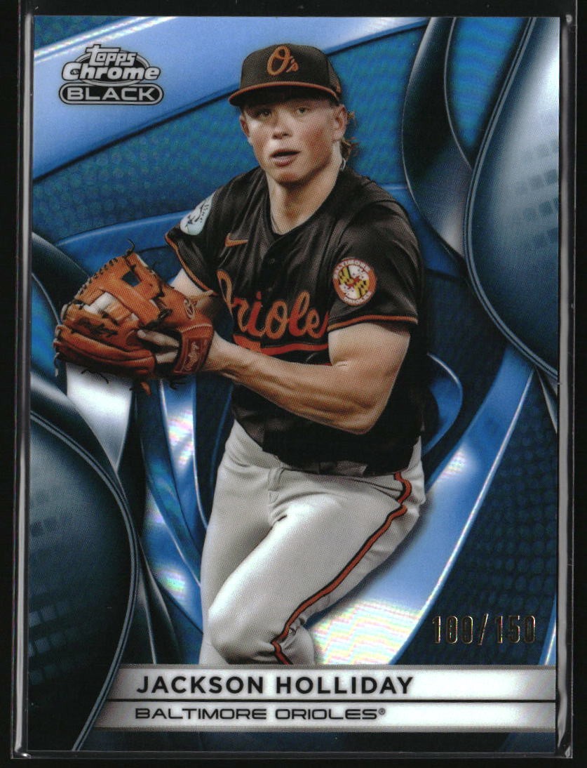 2025 Topps Chrome Black Jackson Holliday Blue Refractors #/150