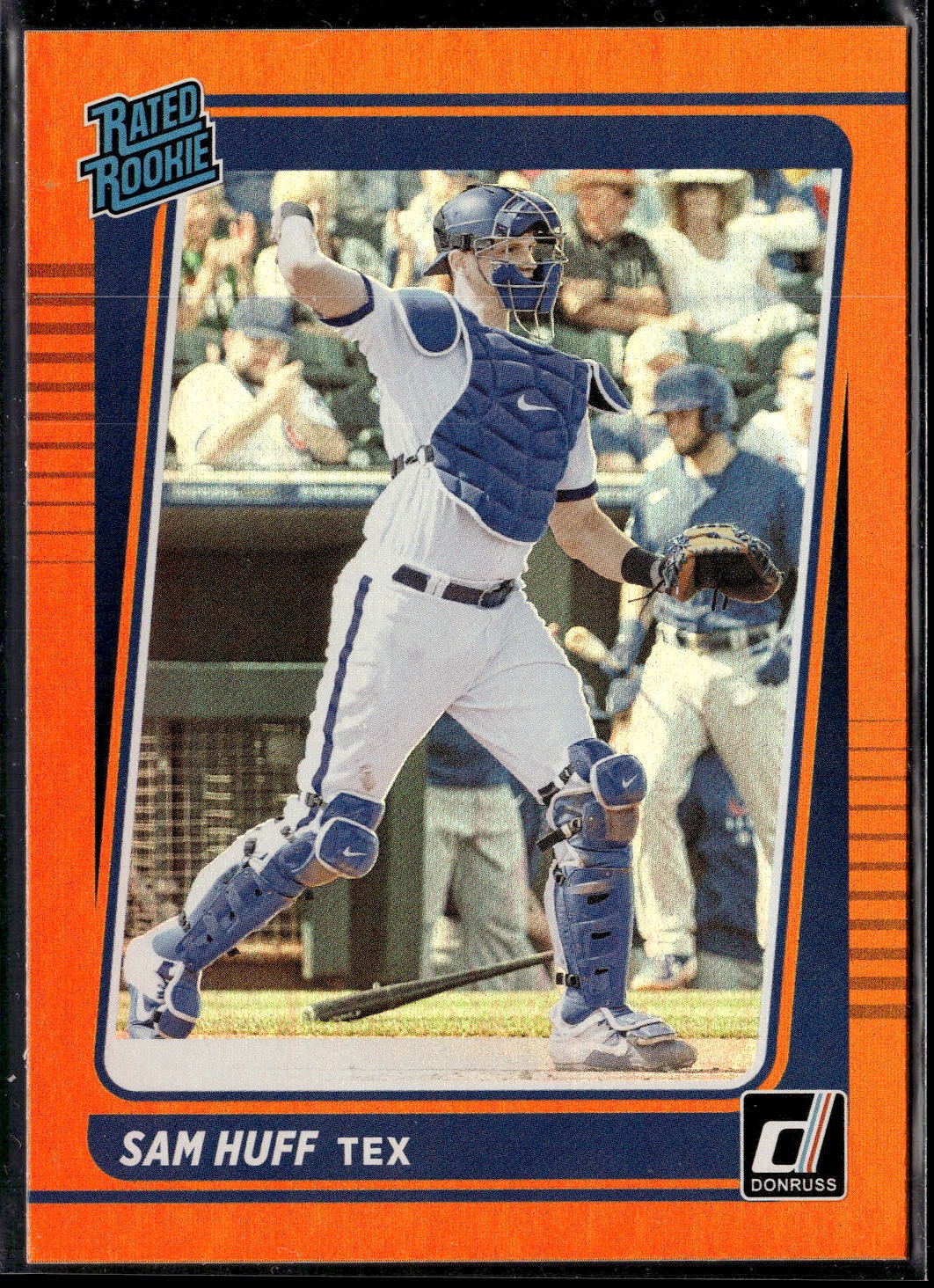 2021 Donruss #44 Sam Huff Holo Orange