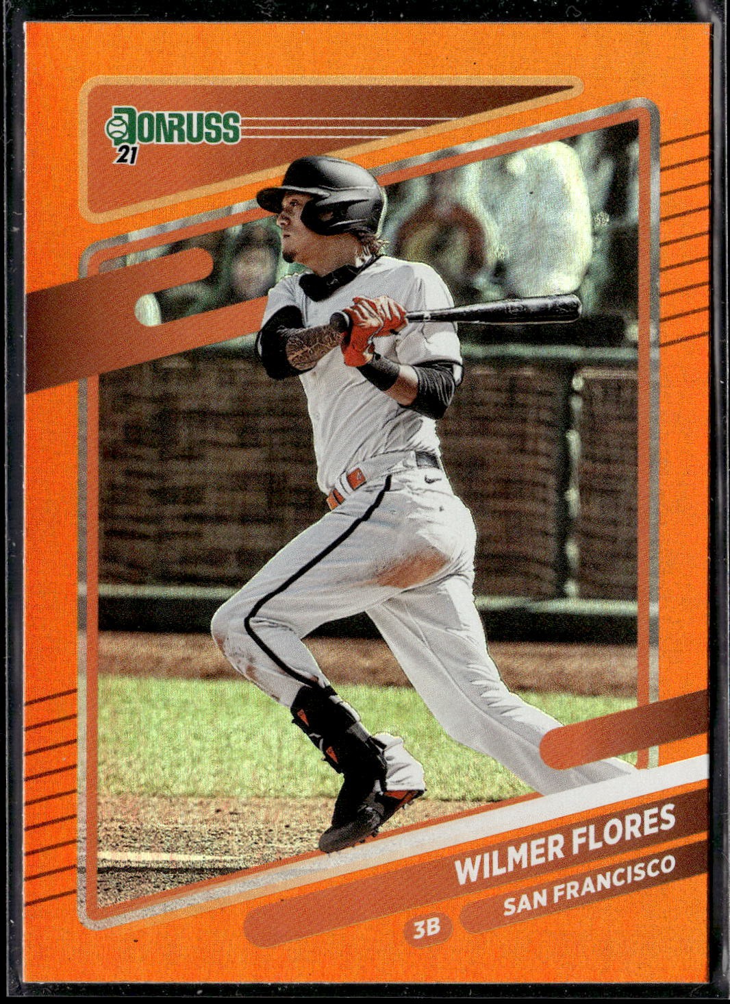 2021 Donruss #94 Wilmer Flores Holo Orange
