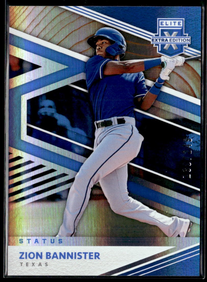 2020 Panini Elite Extra Edition #101 Zion Bannister Status Blue #/249
