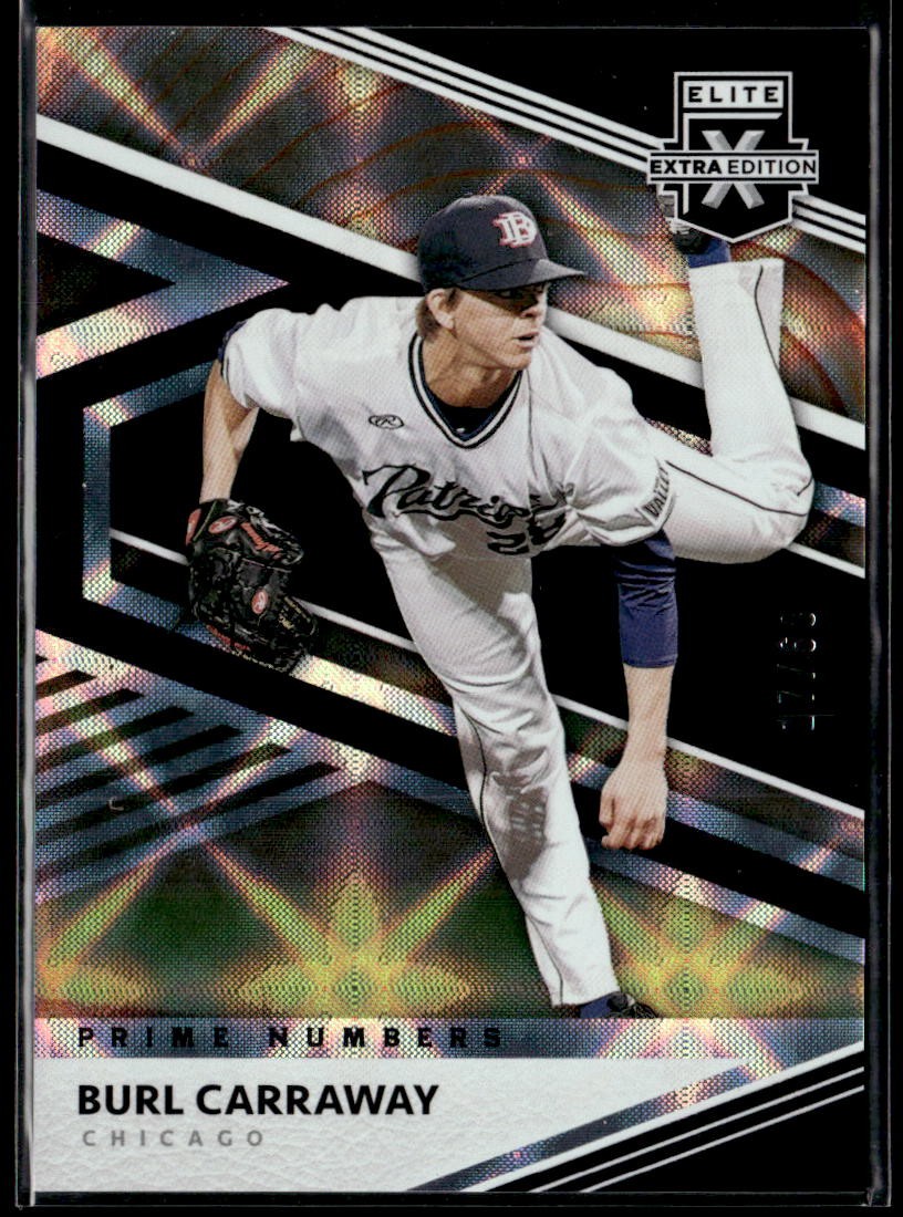 2020 Panini Elite Extra Edition #106 Burl Carraway Prime Numbers B #/60