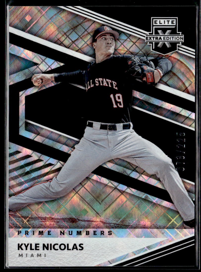 2020 Panini Elite Extra Edition #61 Kyle Nicolas Prime Numbers A #/225