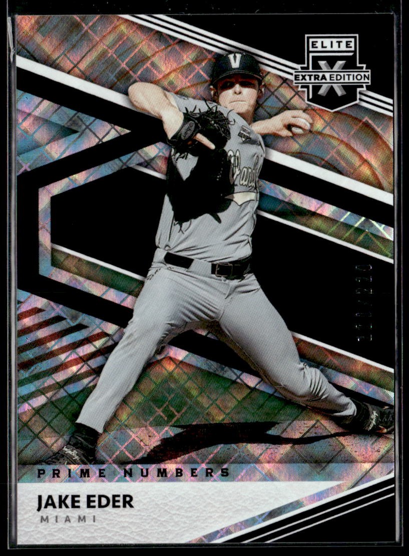 2020 Panini Elite Extra Edition #111 Jake Eder Prime Numbers A #/220