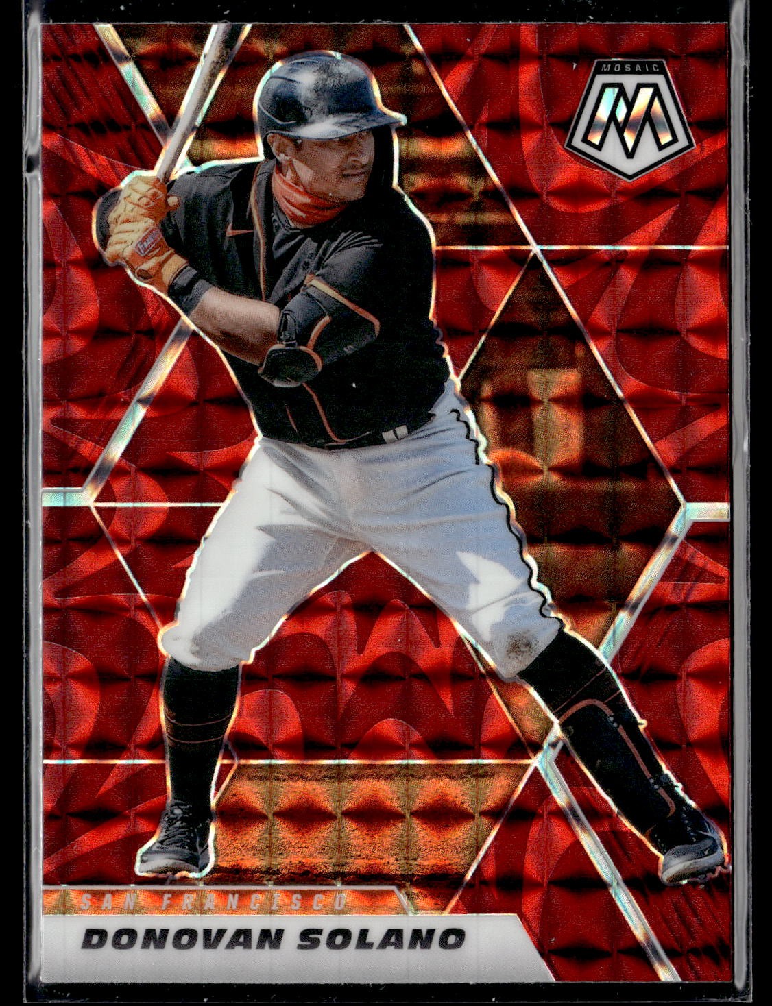2021 Panini Mosaic #152 Donovan Solano Reactive Red