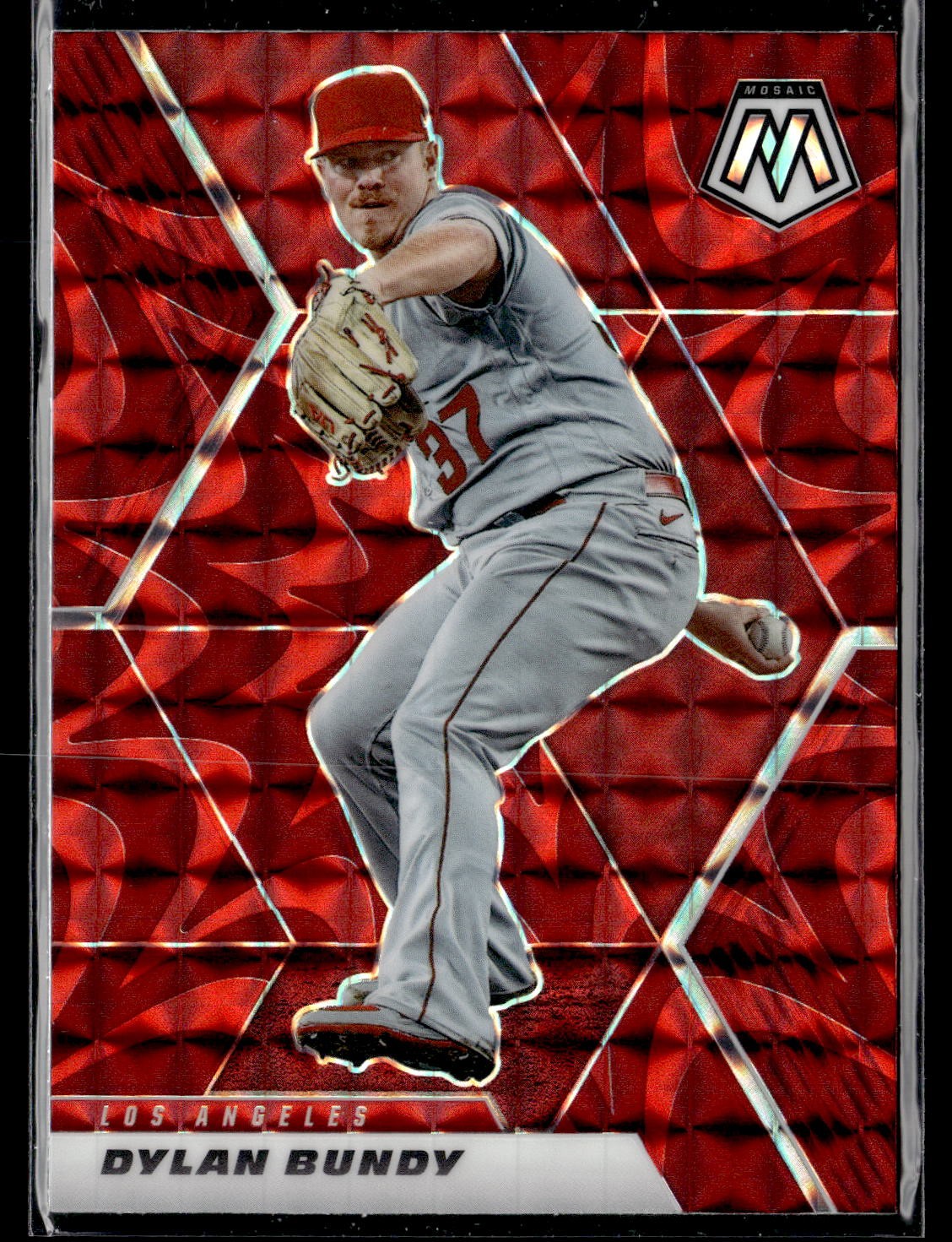 2021 Panini Mosaic #133 Dylan Bundy Reactive Red