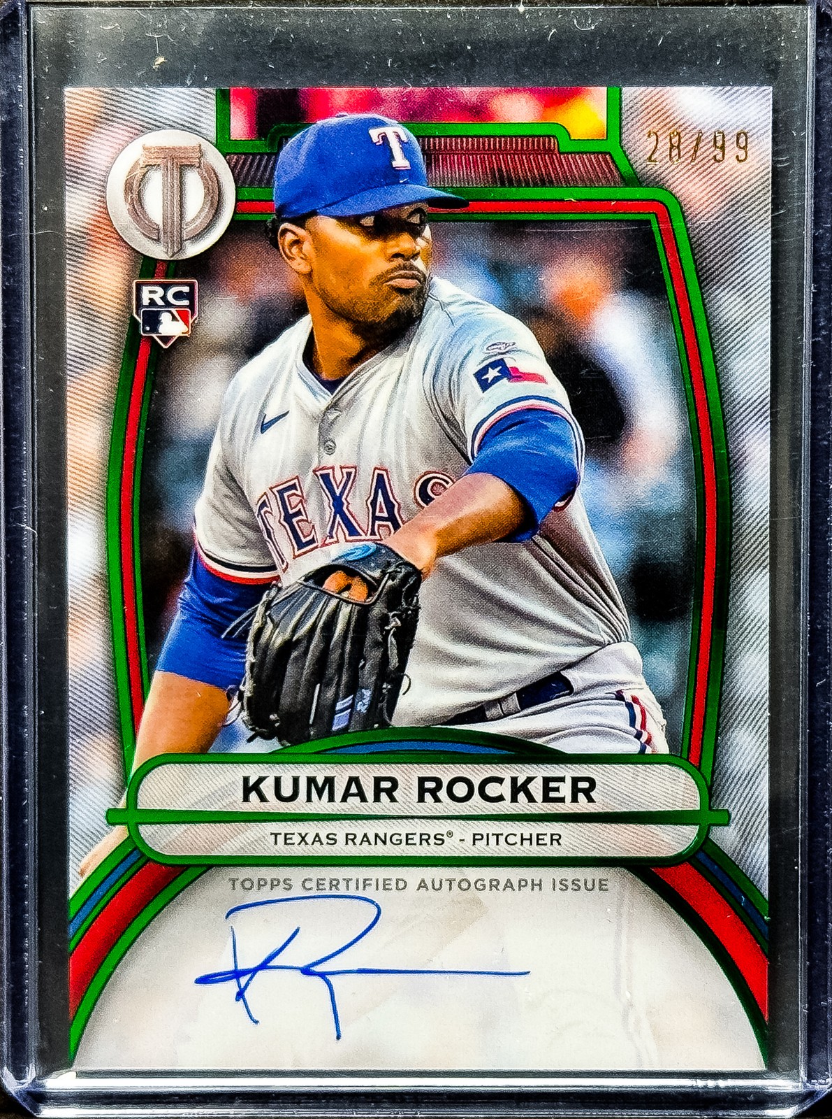 2025 Topps Tribute Kumar Rocker Tribute Autographs Green #/99