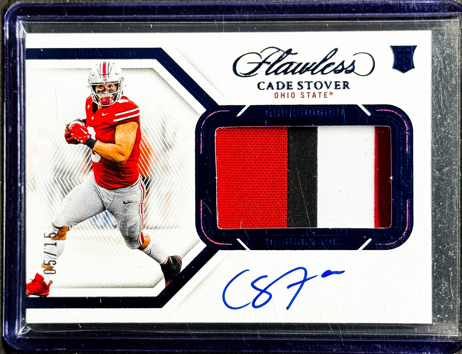 2024 Flawless Collegiate #132 Cade Stover RPA #/15