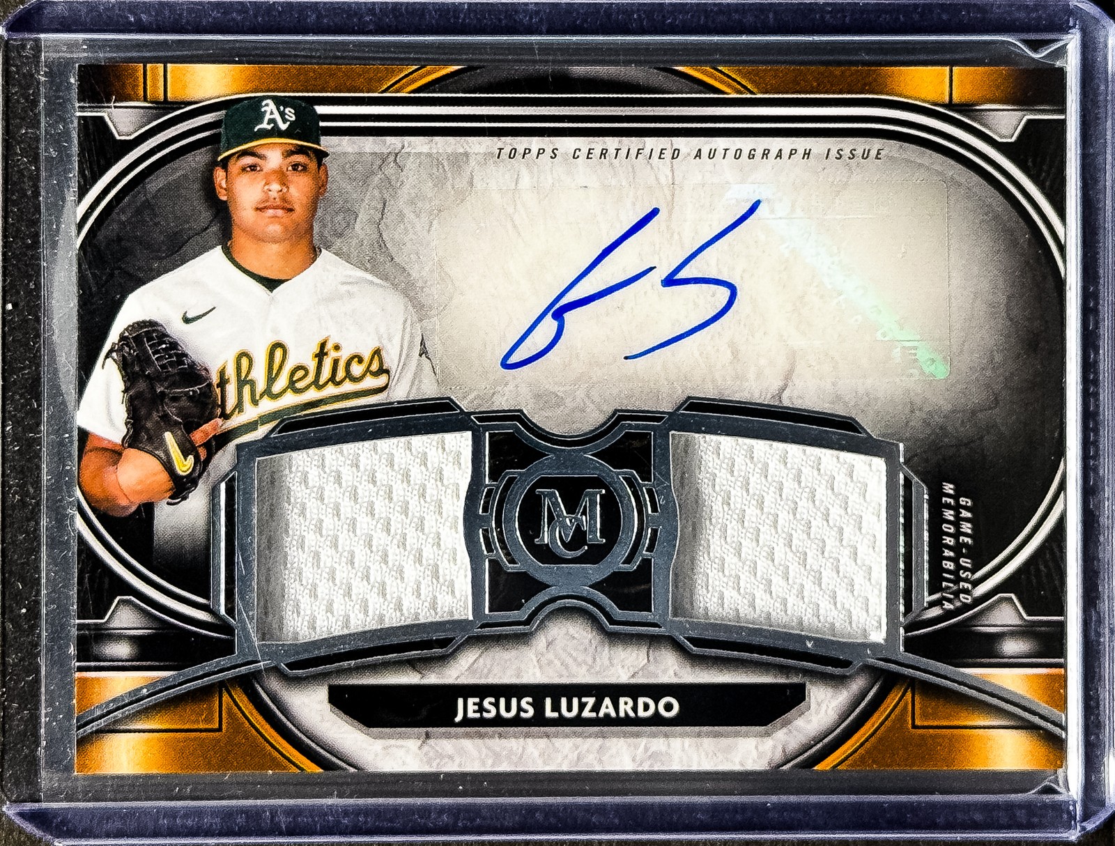 2021 Topps Museum Collection Jesus Luzardo Dual Relic Auto #/271