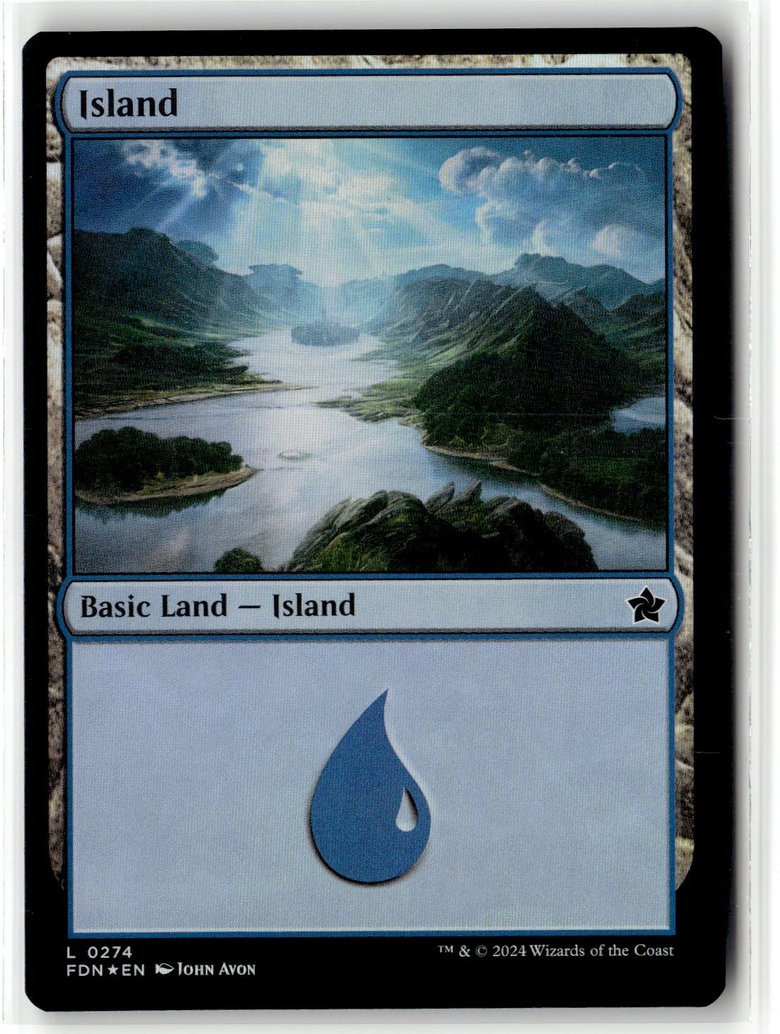 Foundations #274 Island (0274) Land Foil NM