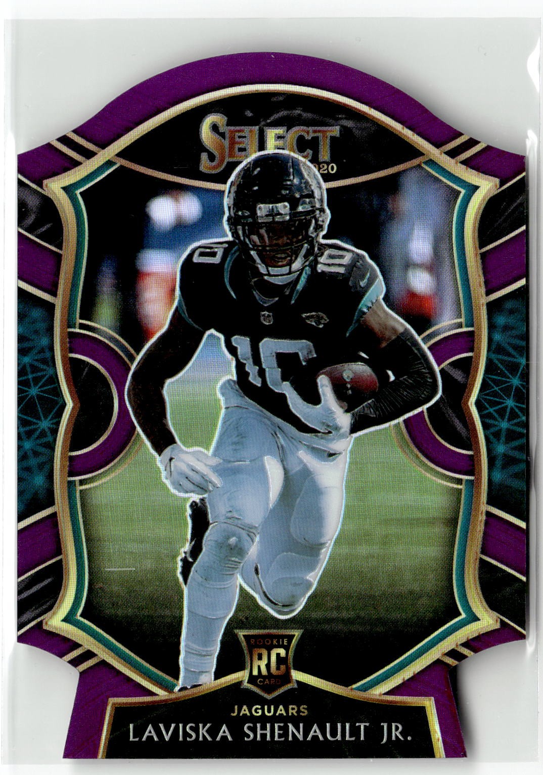 2020 Panini Select #59 Laviska Shenault Jr. Purple Prizm Die Cut