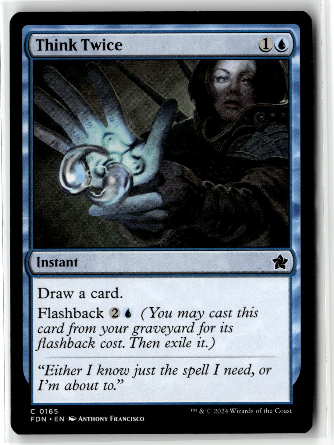 Foundations #165 Think Twice Common Near Mint or Better