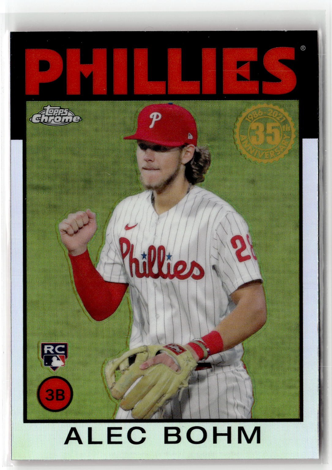 2021 Topps Chrome #86BC-14 Alec Bohm 1986 Topps Baseball 35th Anniversary
