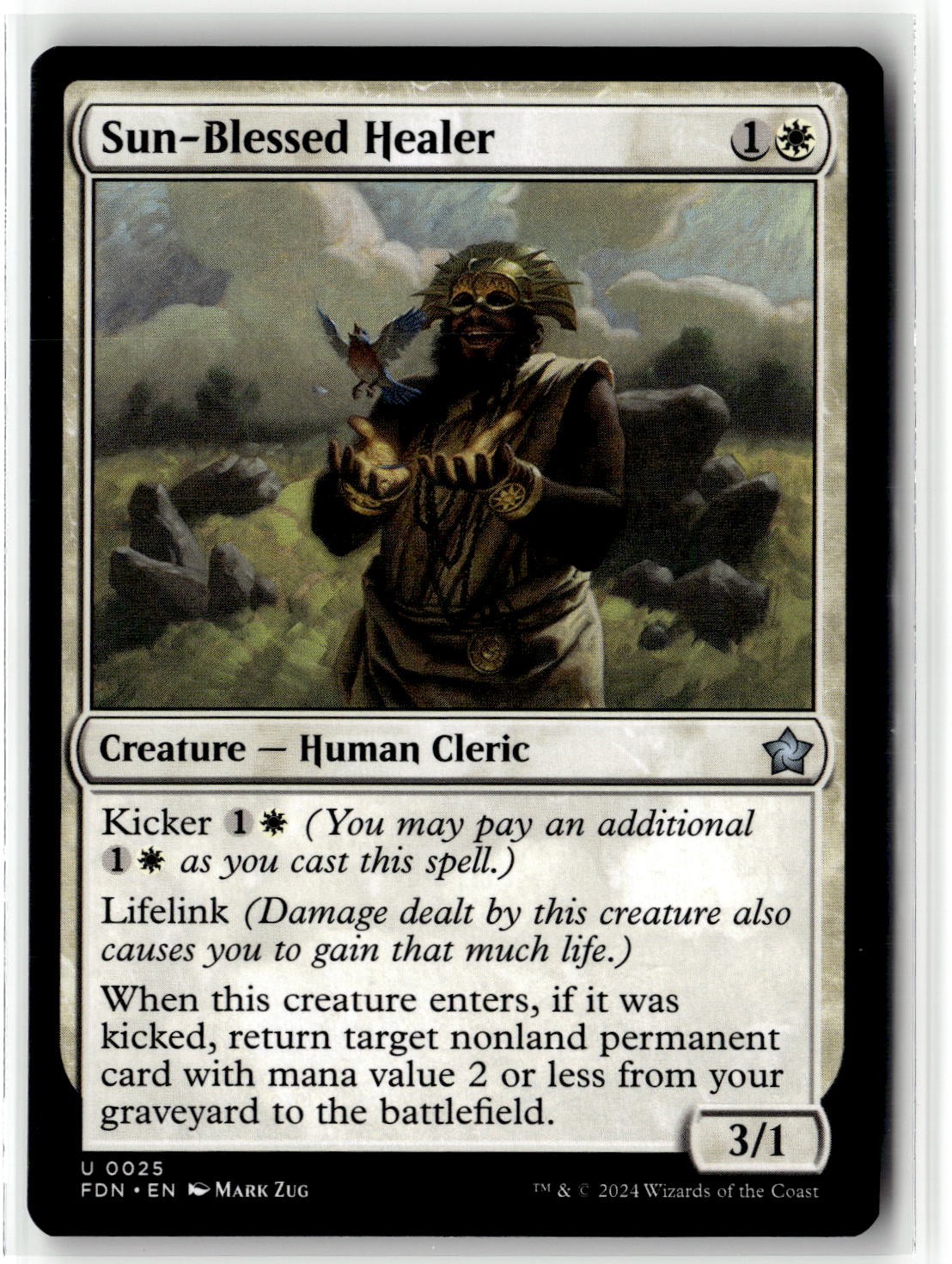 Foundations #25 Sun-Blessed Healer Uncommon Near Mint or Better
