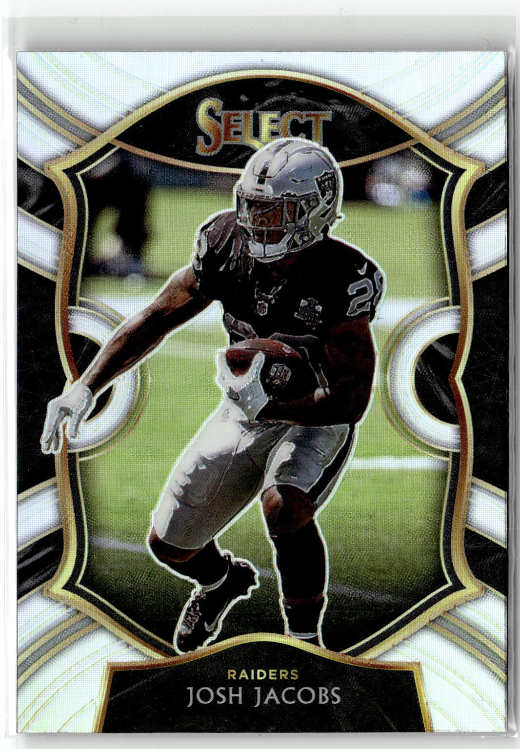 2020 Panini Select #33 Josh Jacobs Silver Prizm