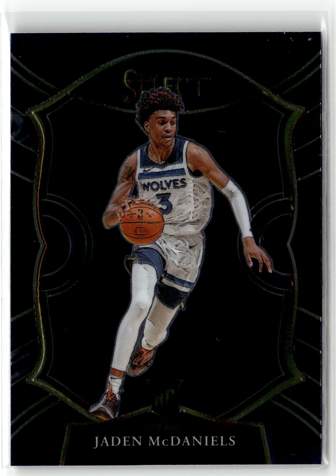 2020-21 Panini Select #88 Jaden McDaniels Blue