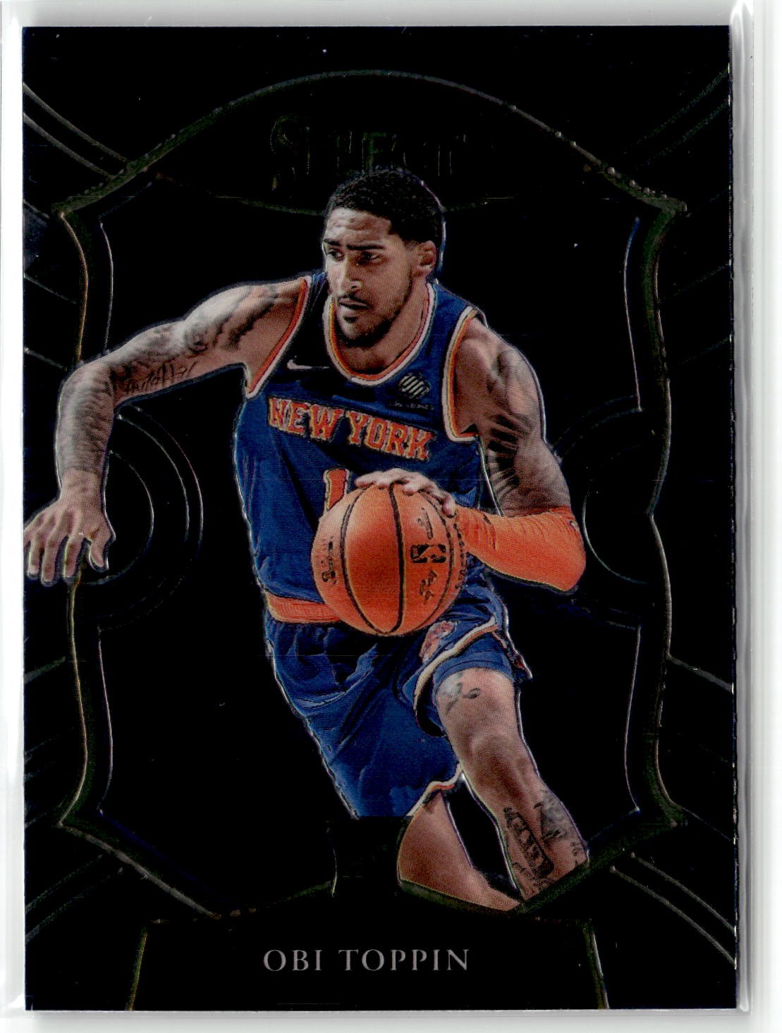 2020-21 Panini Select #68 Obi Toppin Blue