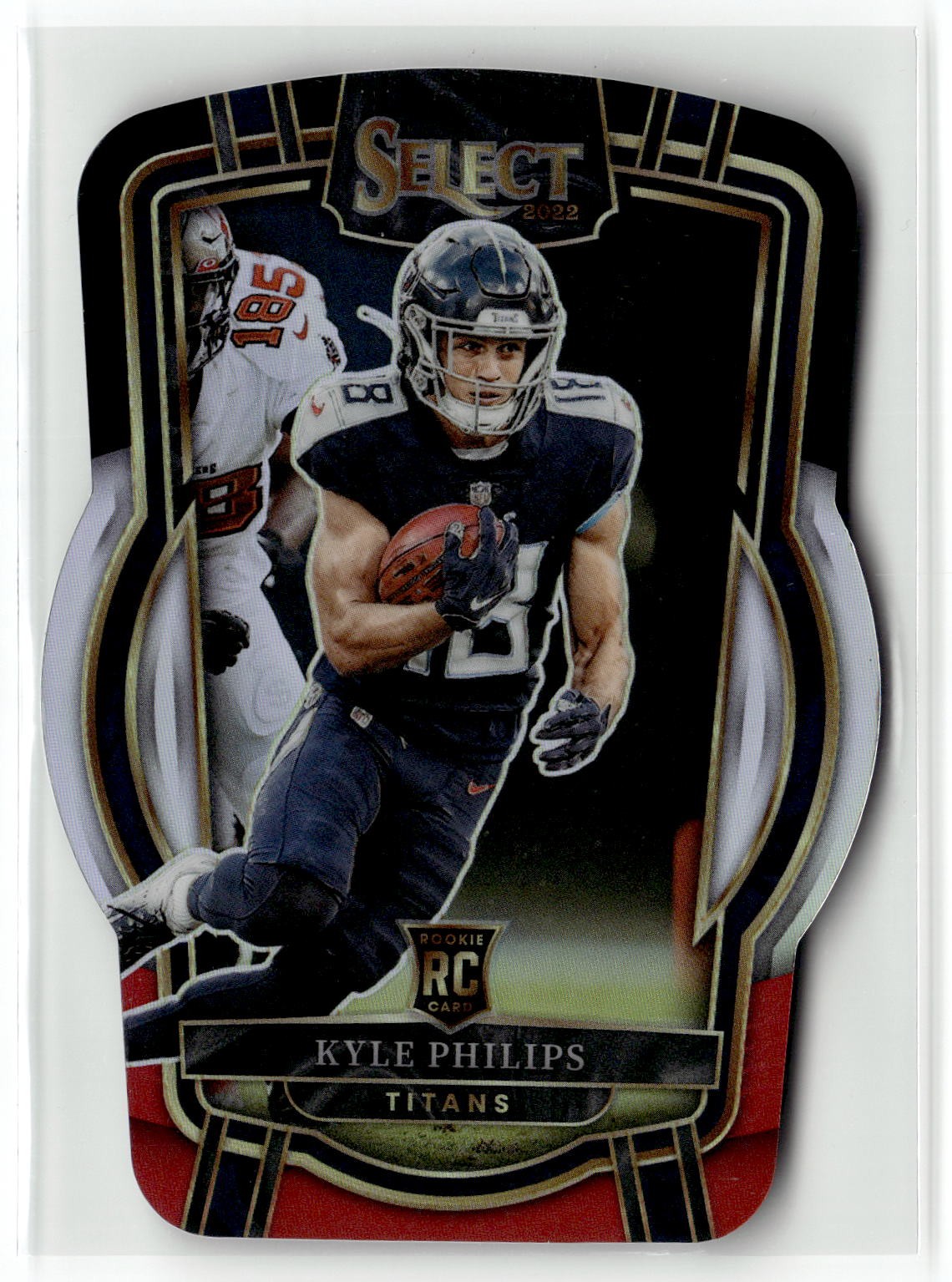 2022 Panini Select #206 Kyle Philips Black and Red Prizm Die Cut