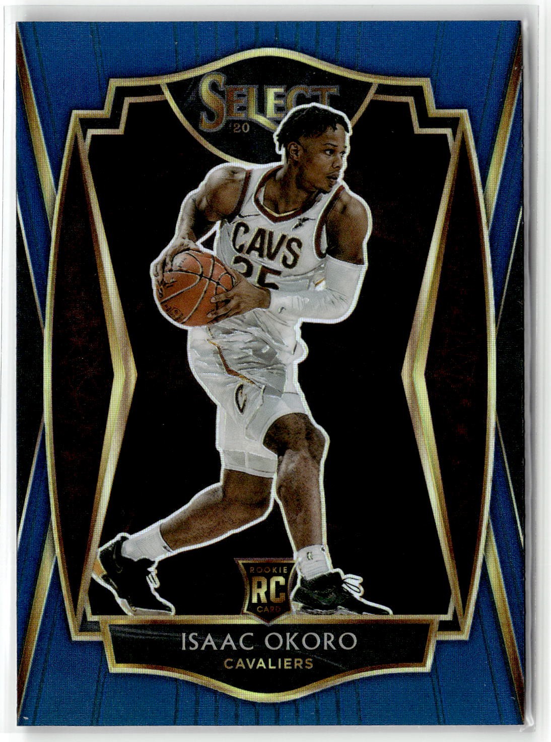 2020-21 Panini Select #182 Isaac Okoro Blue Prizms