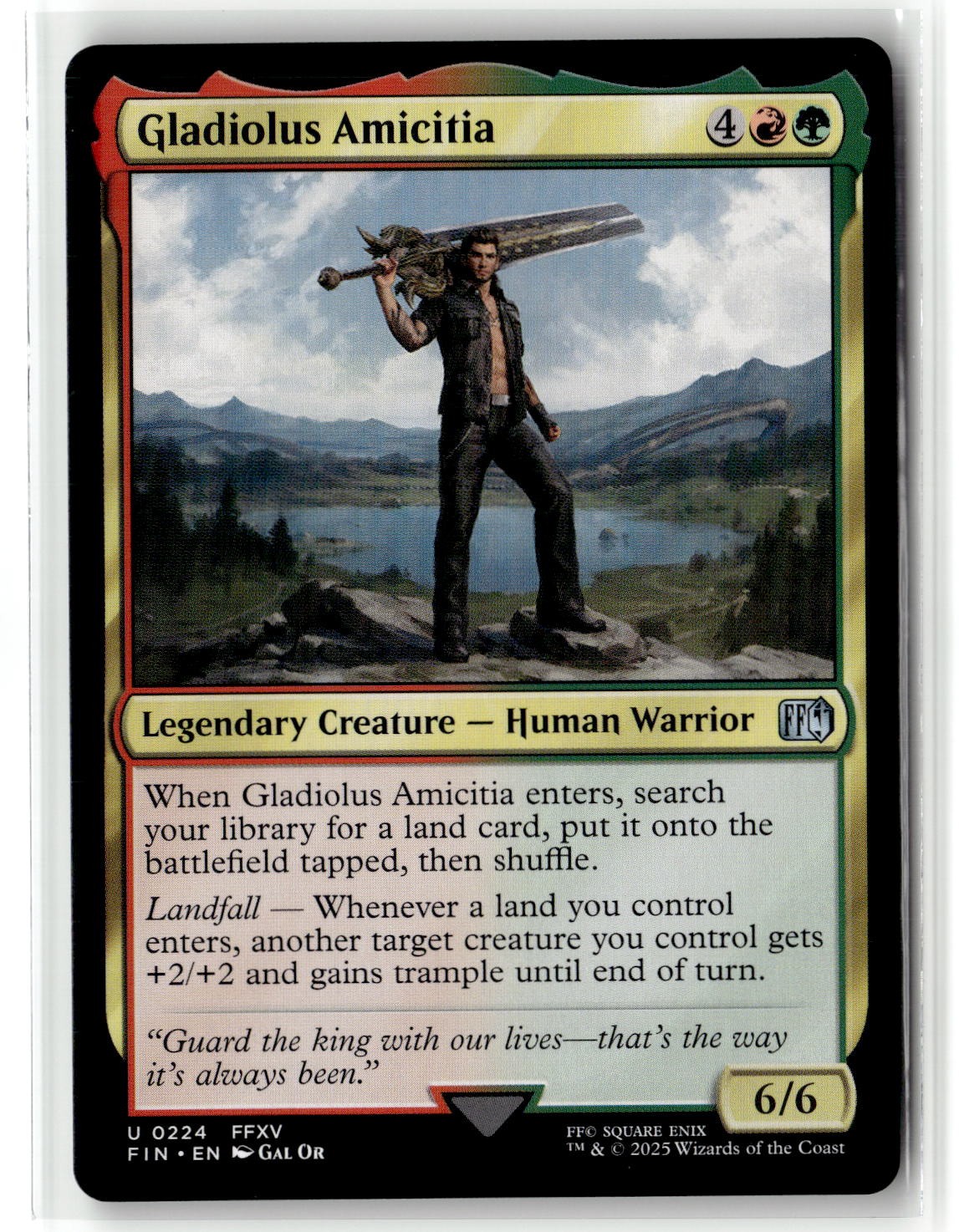 FINAL FANTASY #224 Gladiolus Amicitia Uncommon Near Mint or Better