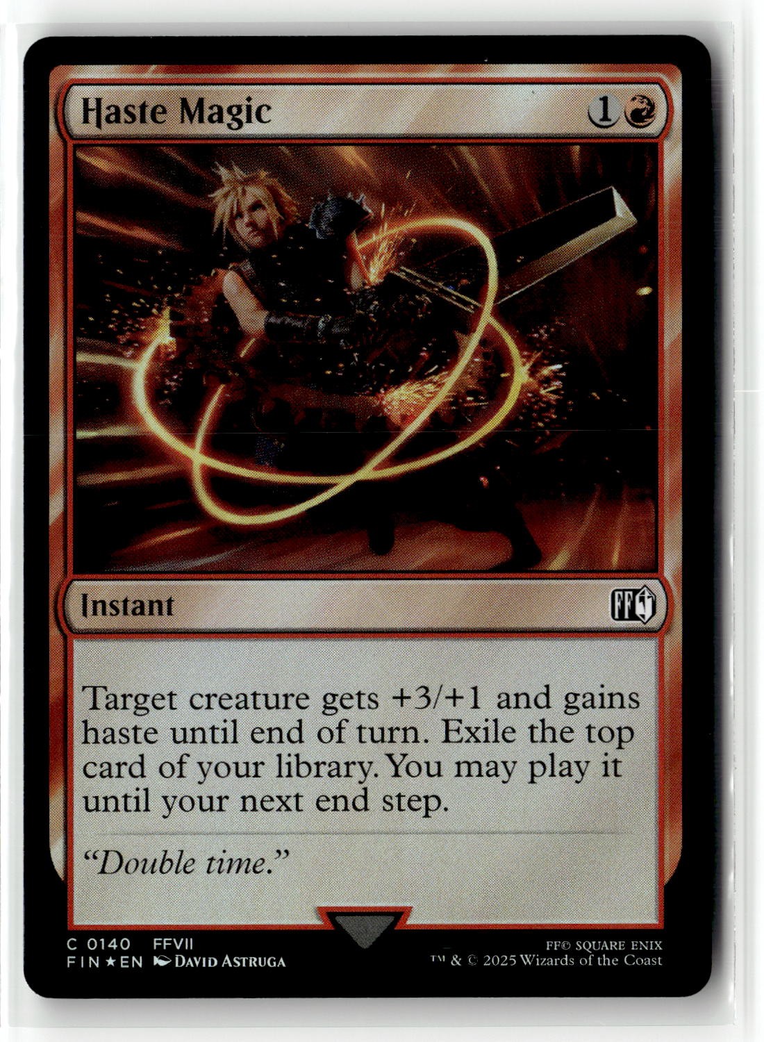 FINAL FANTASY #140 Haste Magic Common Foil Near Mint or Better