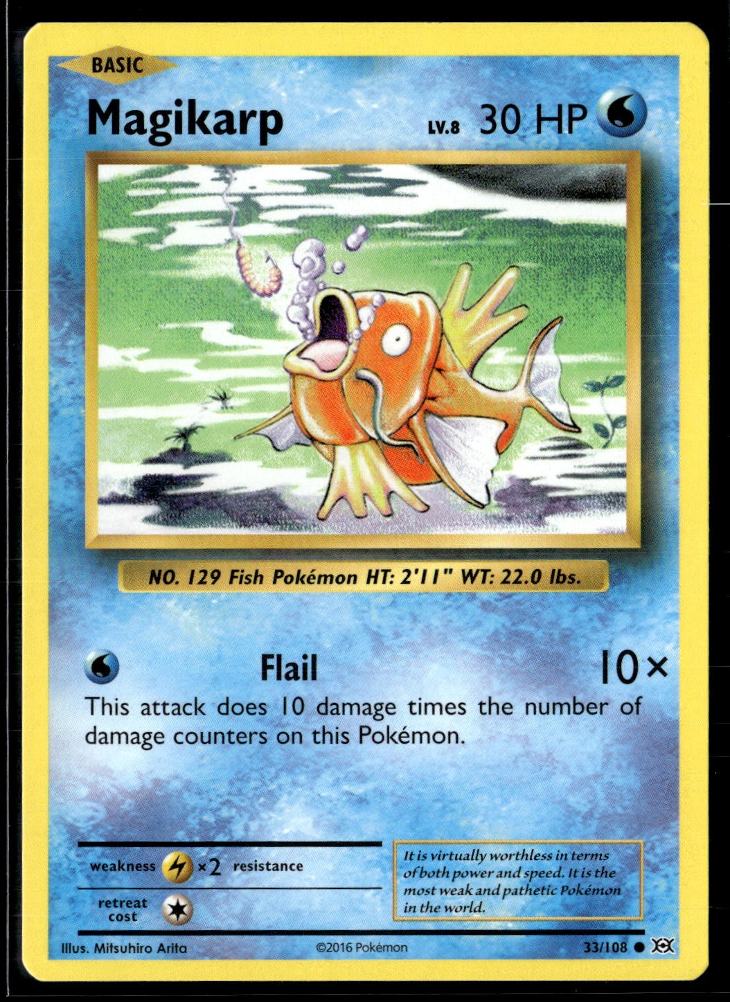 XY - Evolutions #33/108 Magikarp Common Near Mint or Better