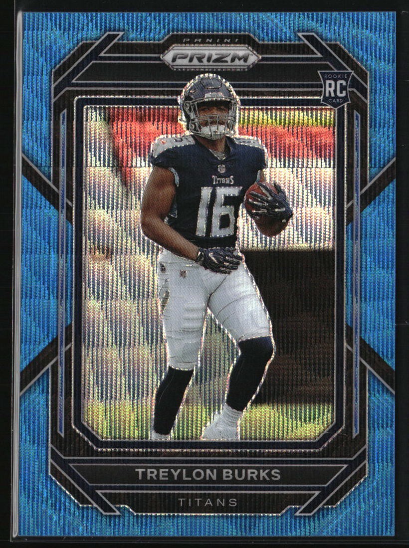 2022 Panini Prizm #313 Treylon Burks Blue Wave #/199
