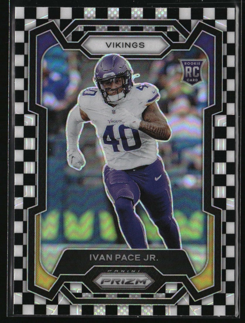 2023 Panini Prizm #366 Ivan Pace Jr. Black and White Checker
