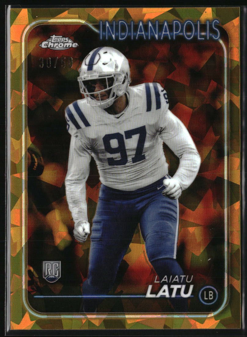 2024 Topps Chrome Sapphire Edition #247 Laiatu Latu Gold Sapphire #/50