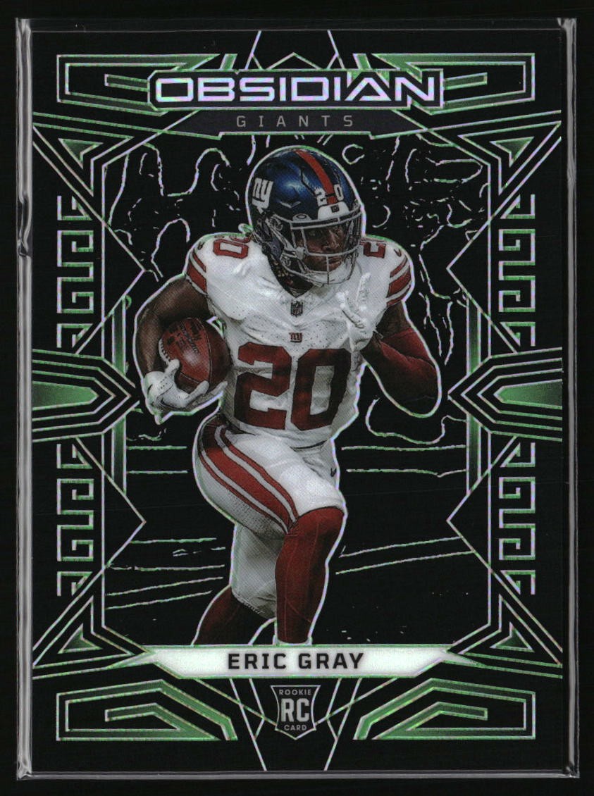 2023 Panini Obsidian #176 Eric Gray Electric Etch Green #/25