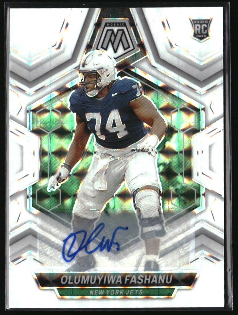 2024 Panini Mosaic #311 Olumuyiwa Fashanu Rookie Autographs Mosaic White
