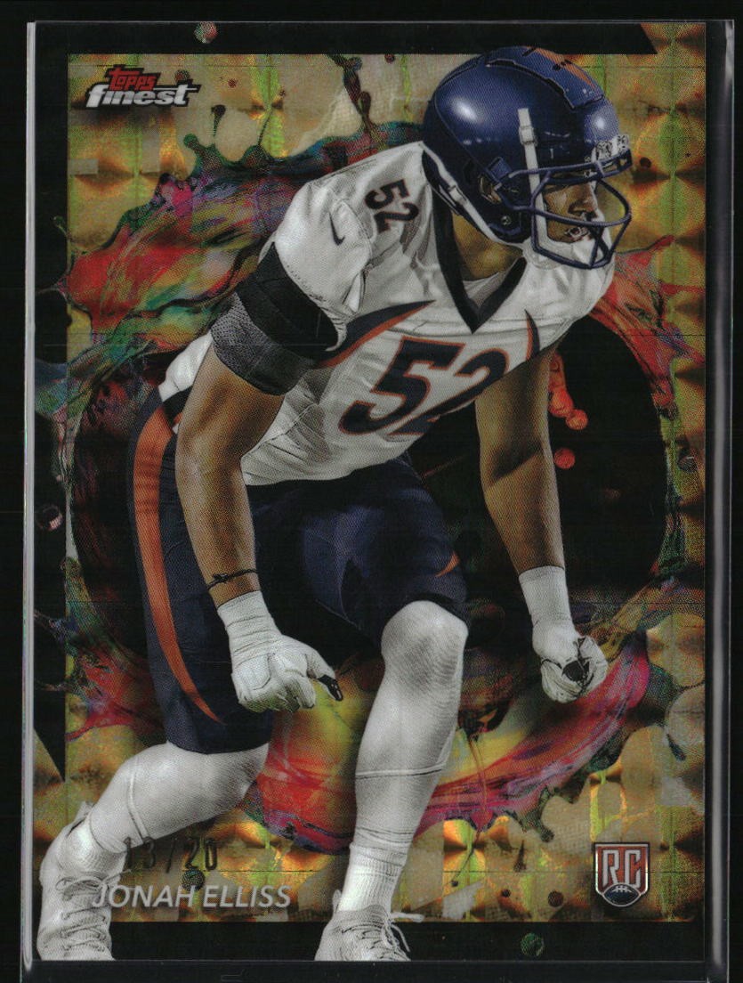 2024 Finest #255 Jonah Elliss Gold Geometric Refractor #/20