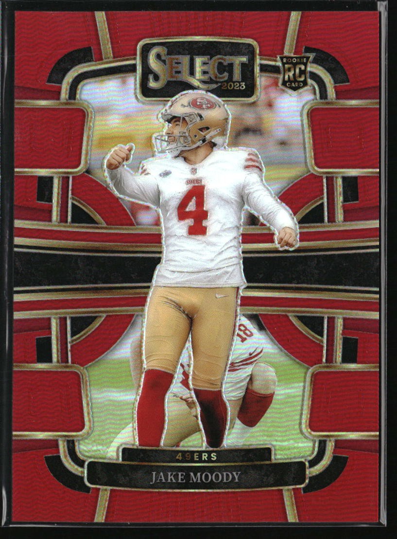 2023 Panini Select #90 Jake Moody Red Prizms #/99
